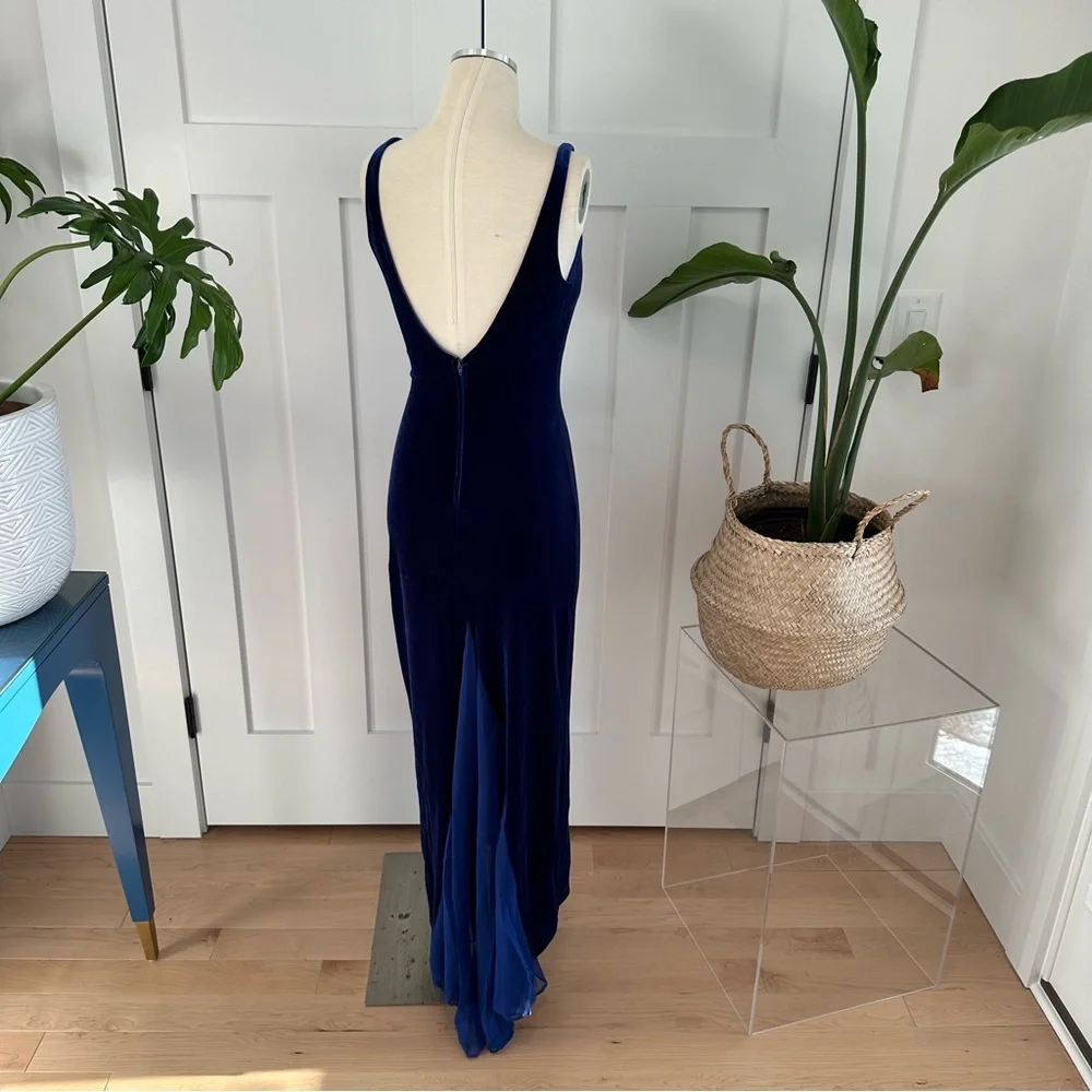 Zum Zum by Niki Livas Royal Blue Velvet Dress